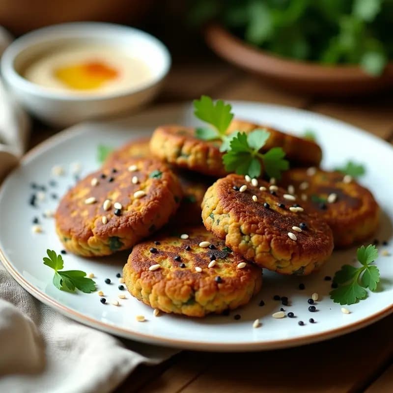 Falafel de Alubias Negras y Cilantro: Receta de Oriente Medio en Airfryer