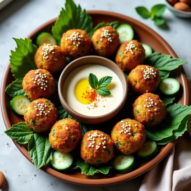 Falafel Crudo de Almendras y Hierbas: Receta Libanesa Sin Cocinar