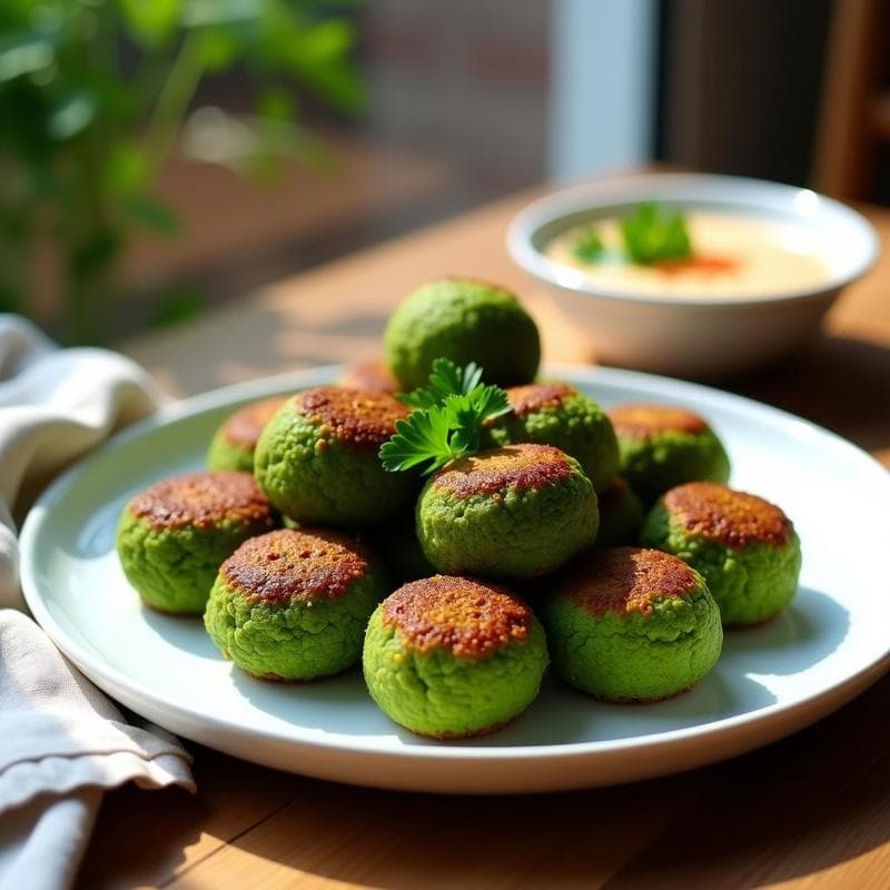 Falafel de Espirulina y Garbanzos al Horno: Receta Vegana y Alta en Proteína