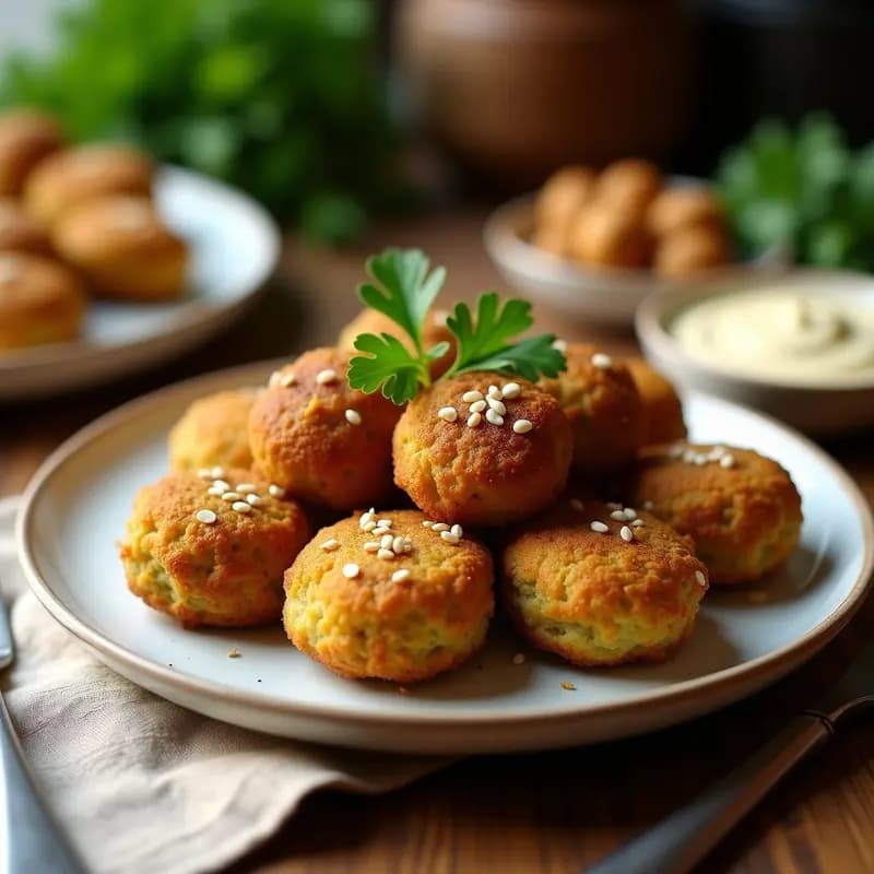 Falafel de Garbanzos y Alcachofas al Horno: Receta Árabe Crujiente y Sin Gluten en Airfryer