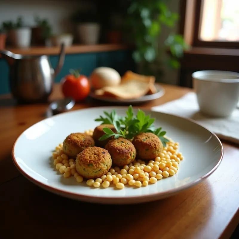 Falafel de Garbanzos al Horno con Tahini: Receta Middle Eastern Sin Gluten