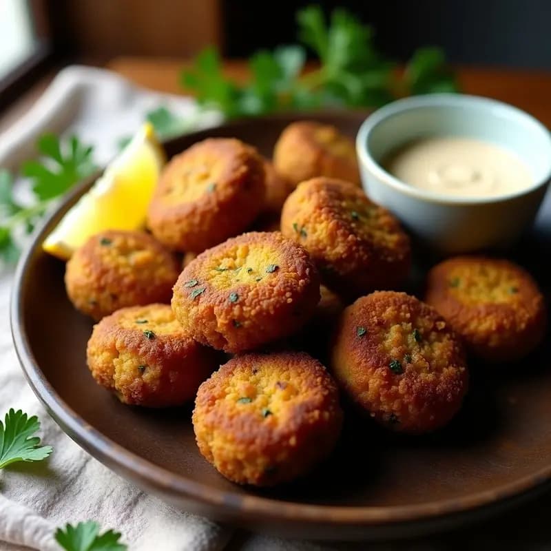 Falafel de Garbanzos Negros: Receta Árabe Alta en Hierro y Crujiente en Airfryer