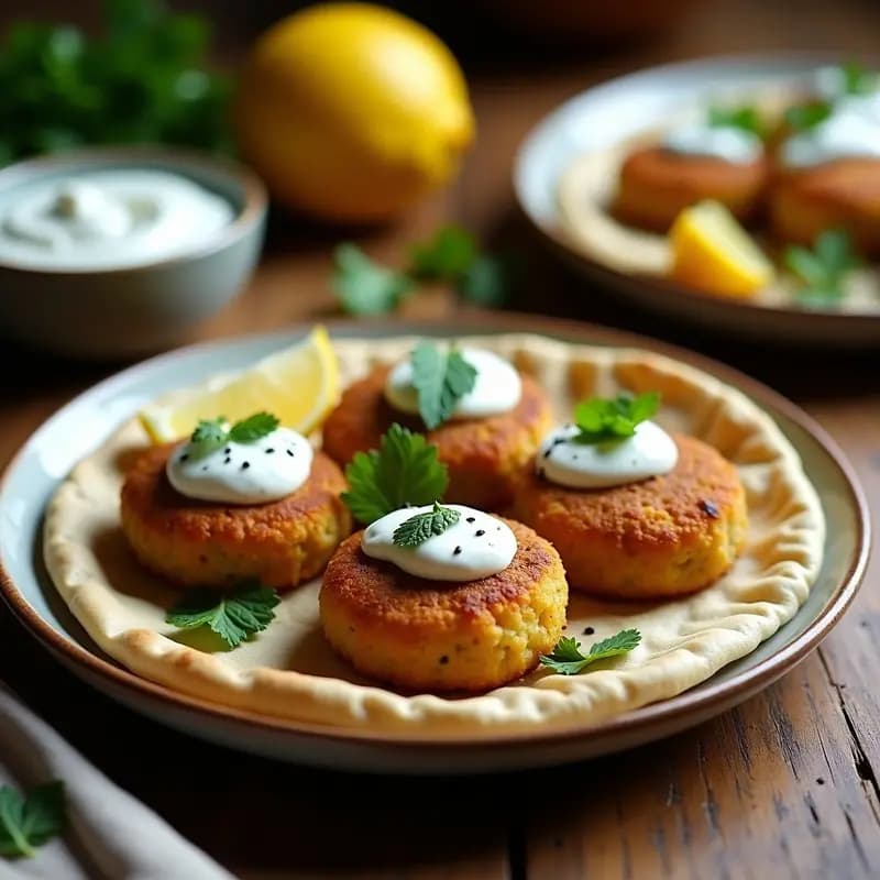 Falafel de Garbanzos con Sauce de Yogur Griego y Pita Integral: Receta de Oriente Medio en Airfryer
