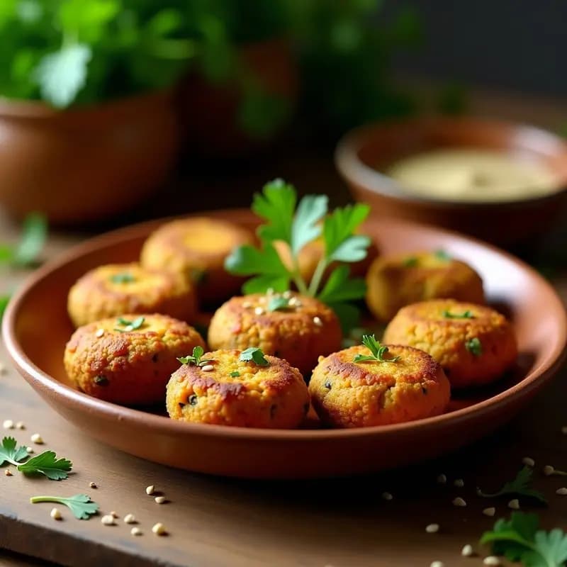 Falafel de Habas y Cilantro: Receta libanesa Crujiente y Alta en Fibra