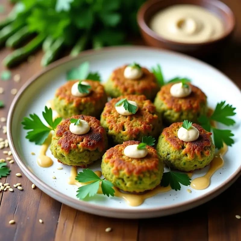 Falafel de Habas y Espárragos en Airfryer: Receta Libanesa Sin Garbanzos y Keto