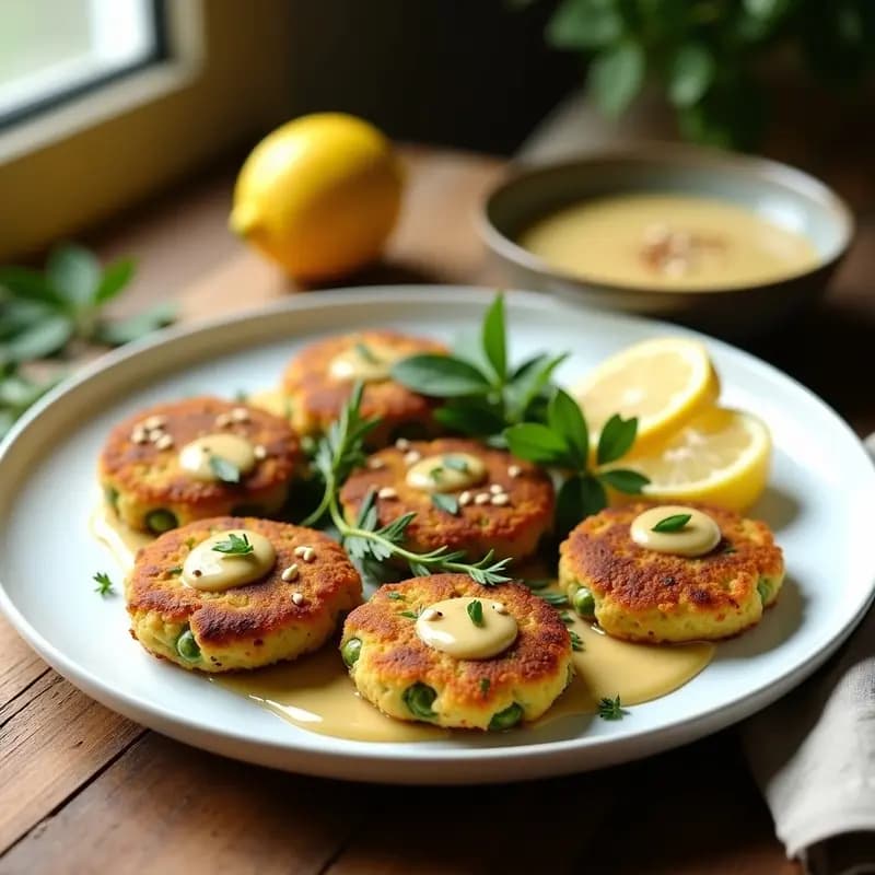 Falafel de Habas y Espárragos con Tahini de Limón: Versión Primaveral del Clásico Árabe