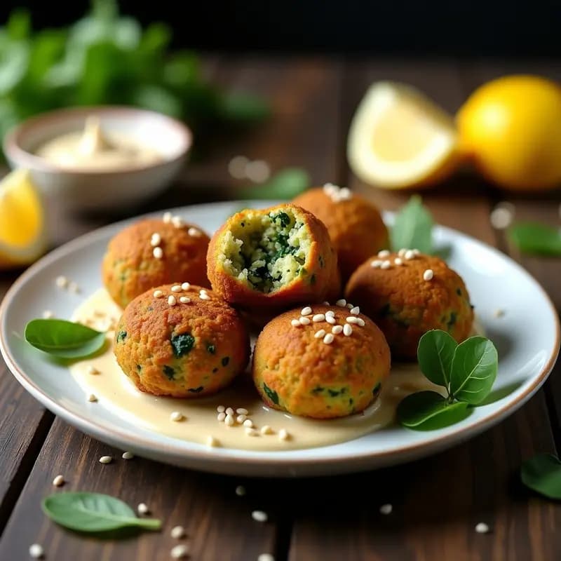 Falafel de Habas y Espinacas: Croquetas Egipcias Alta en Hierro en 15 Minutos