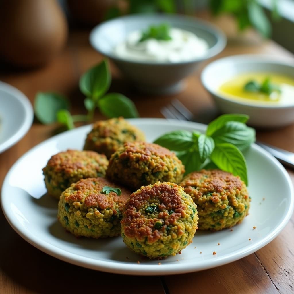 Falafel de Habas Verdes y Espinacas: Aperitivo Libanés Keto en Thermomix