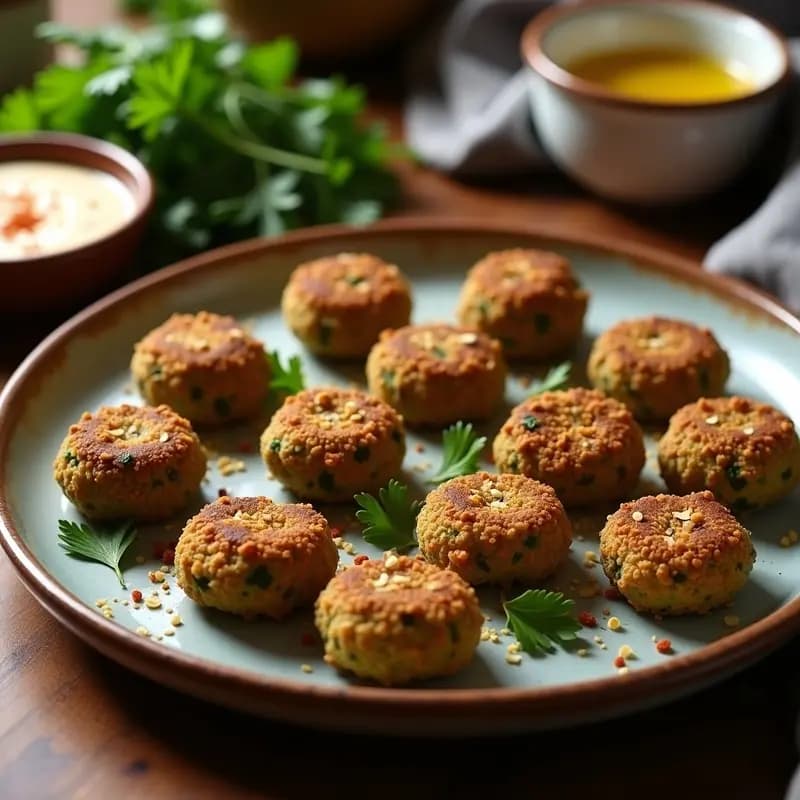  Falafel de Habas y Espinacas: Albóndigas Árabes Veganas al Horno