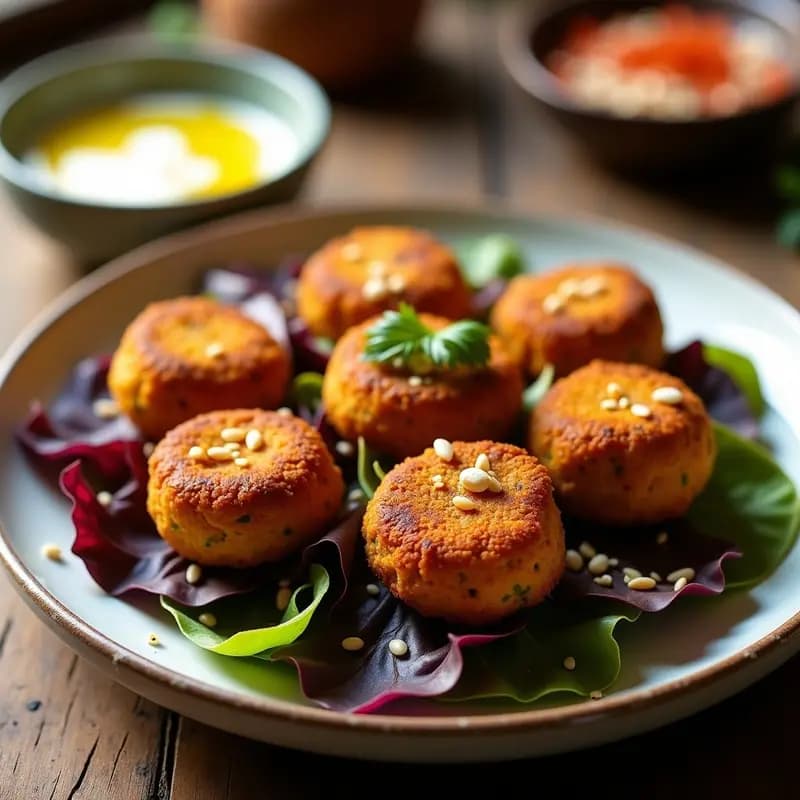 Falafel de Habas con Harissa: Receta Tunecina en Olla Exprés y Alta en Fibra