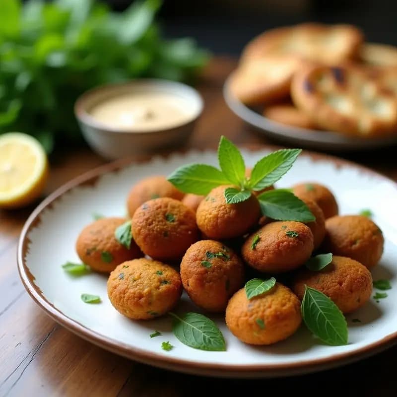 Falafel de Habas y Hierbabuena: Receta Egipcia Tradicional en Sartén