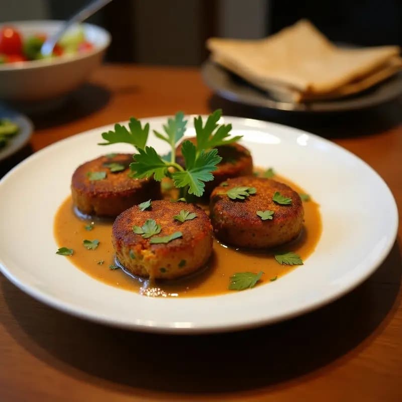 Falafel de Habas con Hierbabuena y Salsa de Tahini: Receta Siria Crujiente en Airfryer