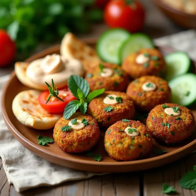 Falafel de Habas con Hierbas Frescas: Receta Egipto Vegana y Alta en Fibra
