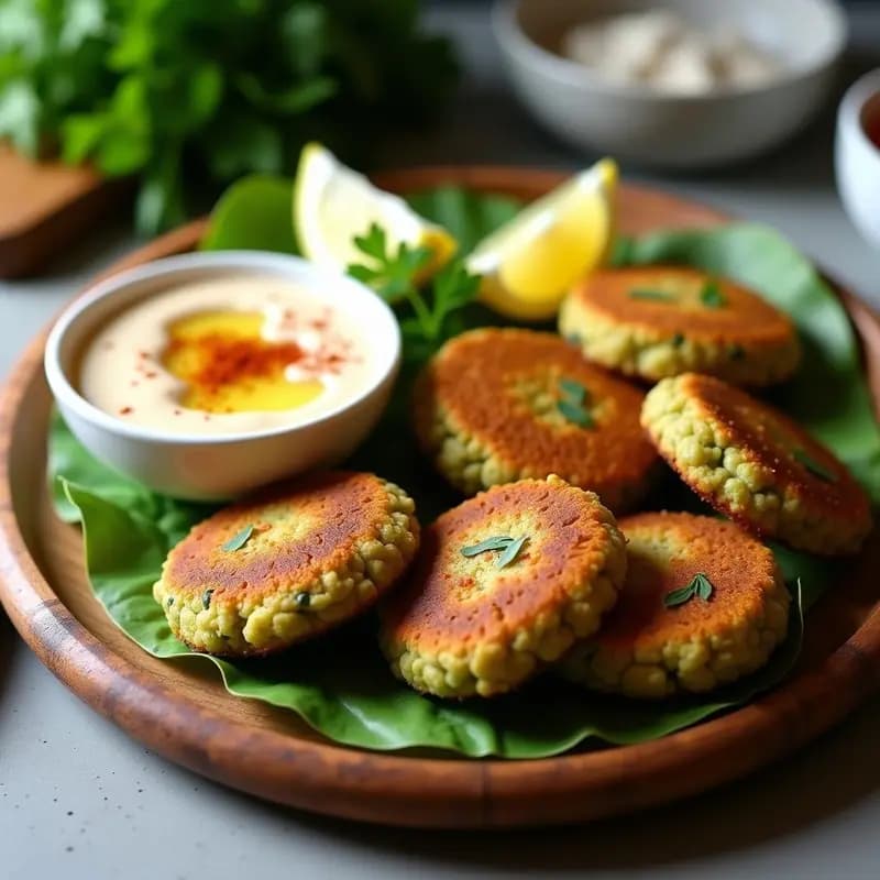 Falafel de Habas y Hop Shots: Receta Libanesa en Airfryer con Salsa de Tahini
