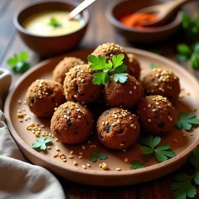 Falafel de Habas Negras y Ajo Negro: Receta de Oriente Medio en Thermomix y Crujiente
