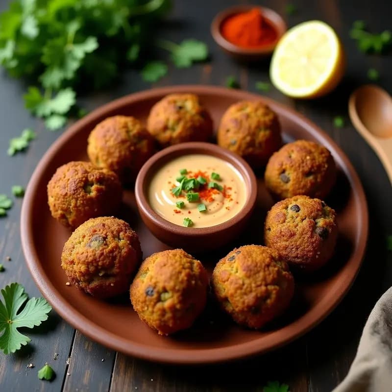 Falafel de Habas Negros al Horno: Receta Egipcia Sin Garbanzos y Crudivegana