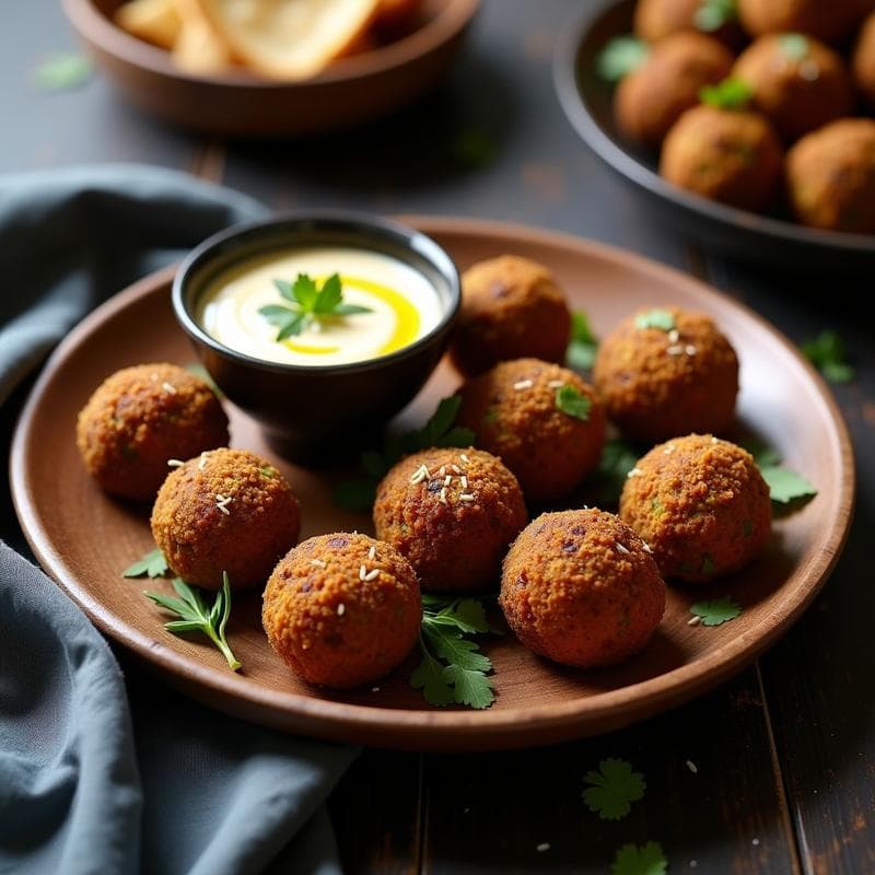 Bolitas de Falafel de Habas Negras: Receta Vegana en Olla Exprés con Especias Bereberes
