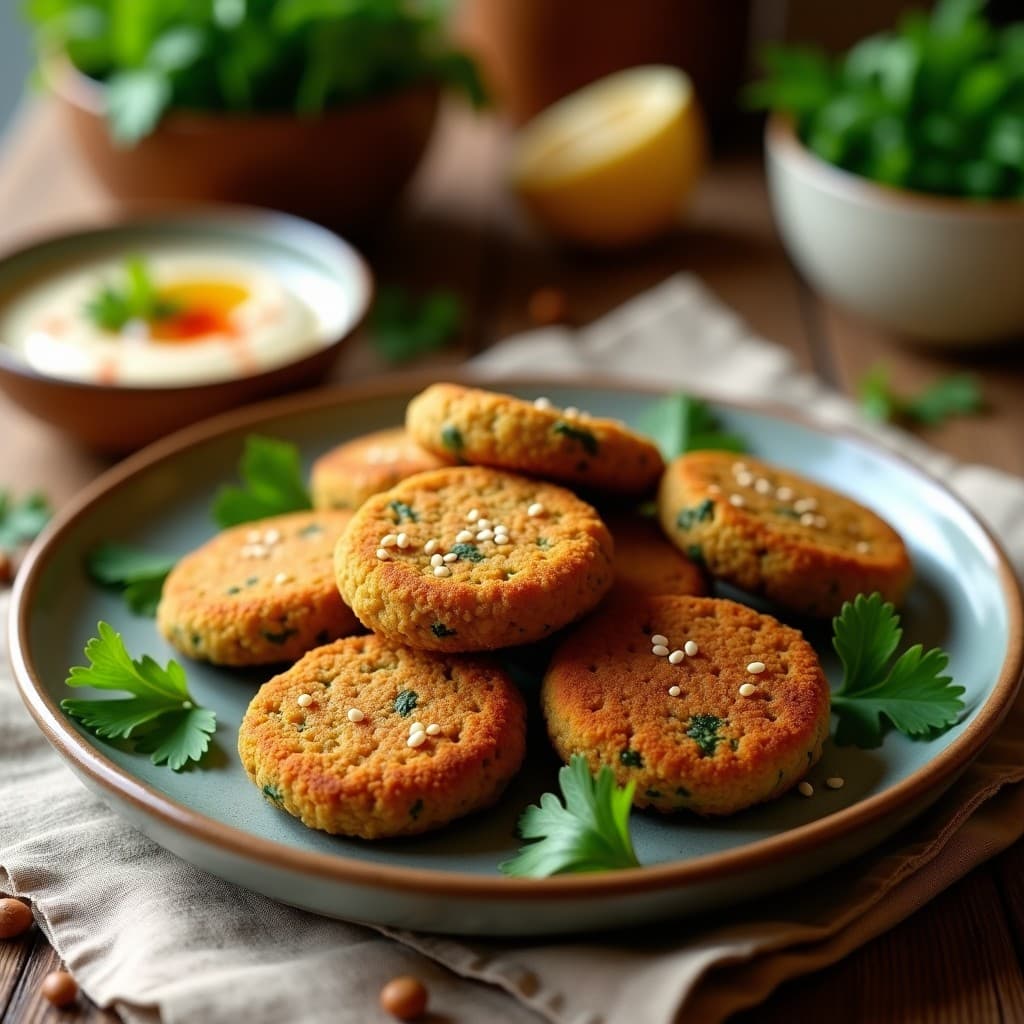 Falafel de Habas y Perejil en Airfryer: Receta Egipcia Crujiente y Vegana