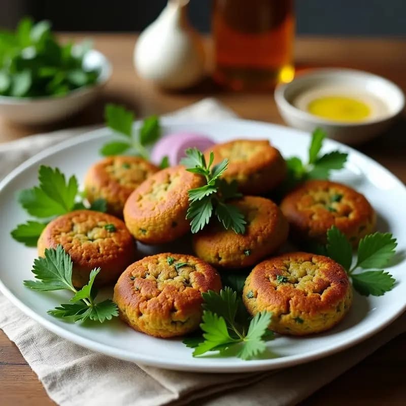 Falafel de Habas y Perejil: Receta Palestina en Olla Lenta con Toque Herbal