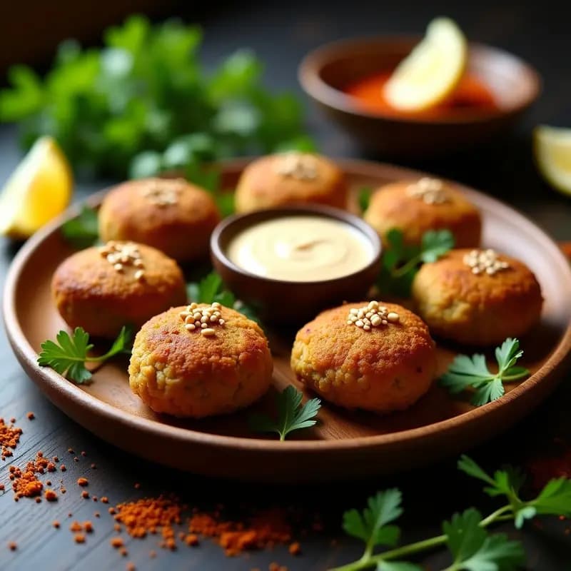 Falafel de Habas Tiernas con Harina de Garbanzo: Receta de Oriente Medio Crudivegana