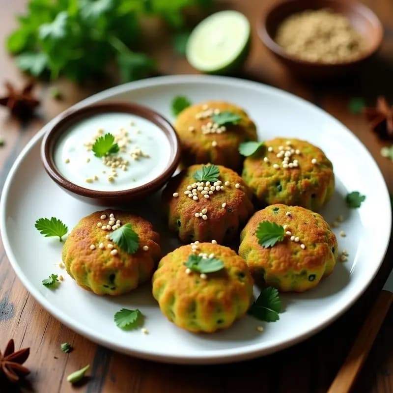 Falafel de Habas Verdes: Croquetas Iraníes en Airfryer Sin Harina y Keto