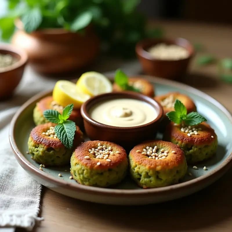 Falafel de Habas Verdes y Hierbas: Receta Egipcia Crudivegana y Sin Fritura