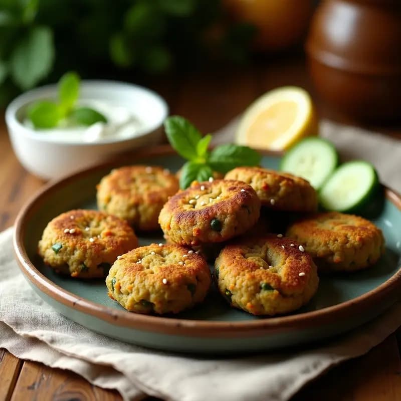 Falafel de Habas Verdes al Horno: Receta Egipcia Crispy y Baja en Calorías
