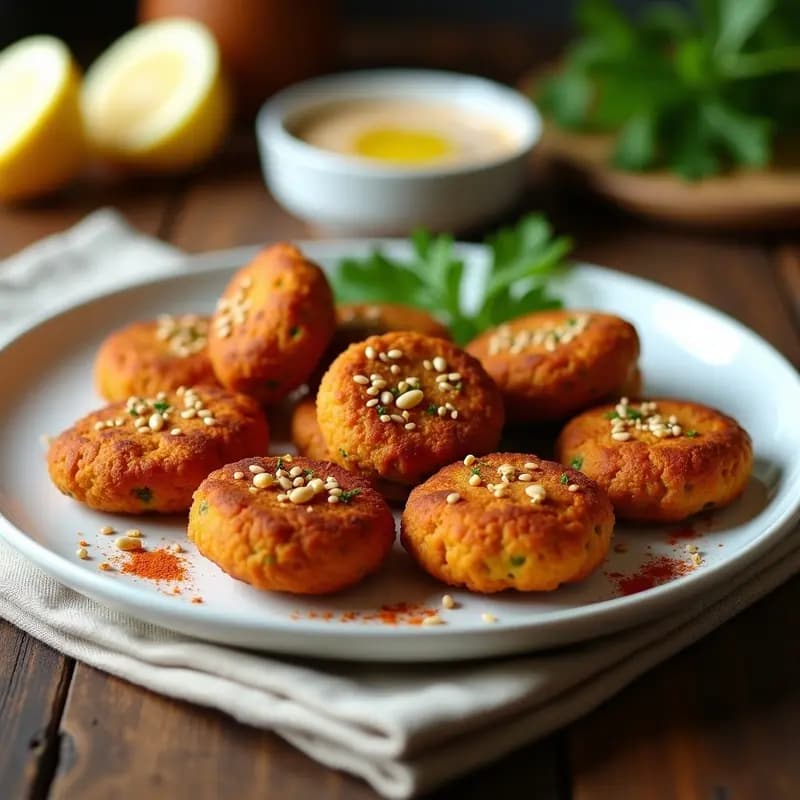 Falafel de Habas y Zanahoria al Horno: Receta Libanes Sin Garbanzos en Airfryer