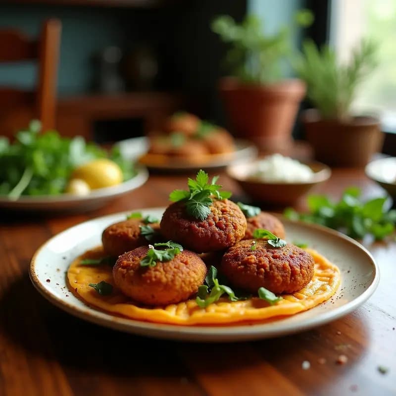 Falafel al Horno con Salsa de Ajo: Receta Árabe Crispy y Sin Aceite