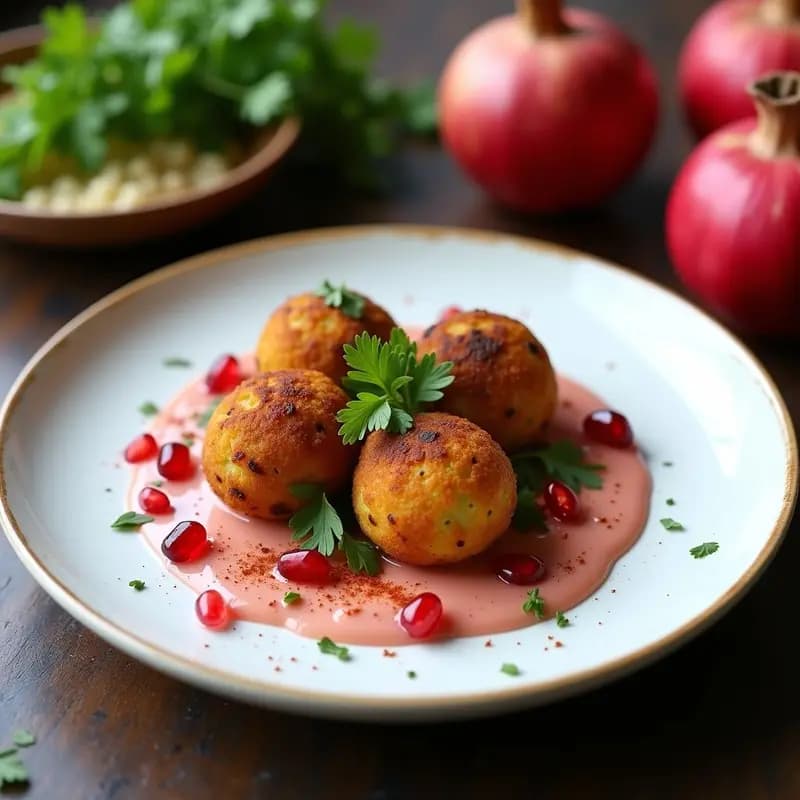 Falafel al Horno con Salsa de Granados: Receta Palestina Crujiente y Sin Aceite
