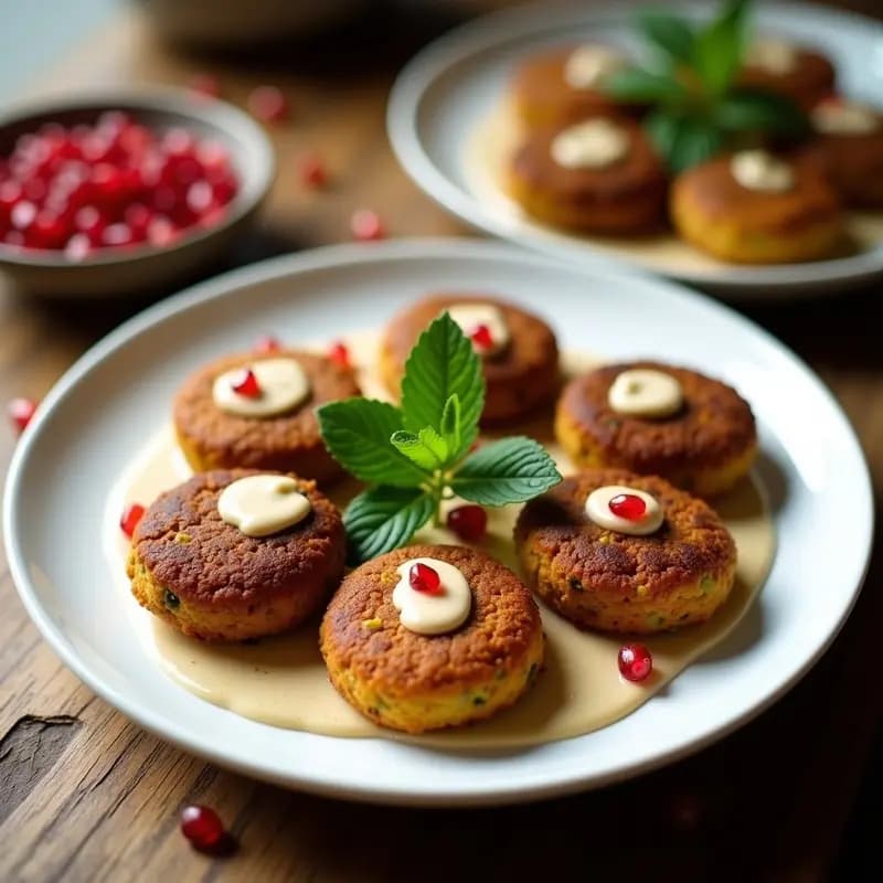 Falafel al Horno con Tahini de Almendras: Receta Libanesa Sin Freír y Sin Gluten