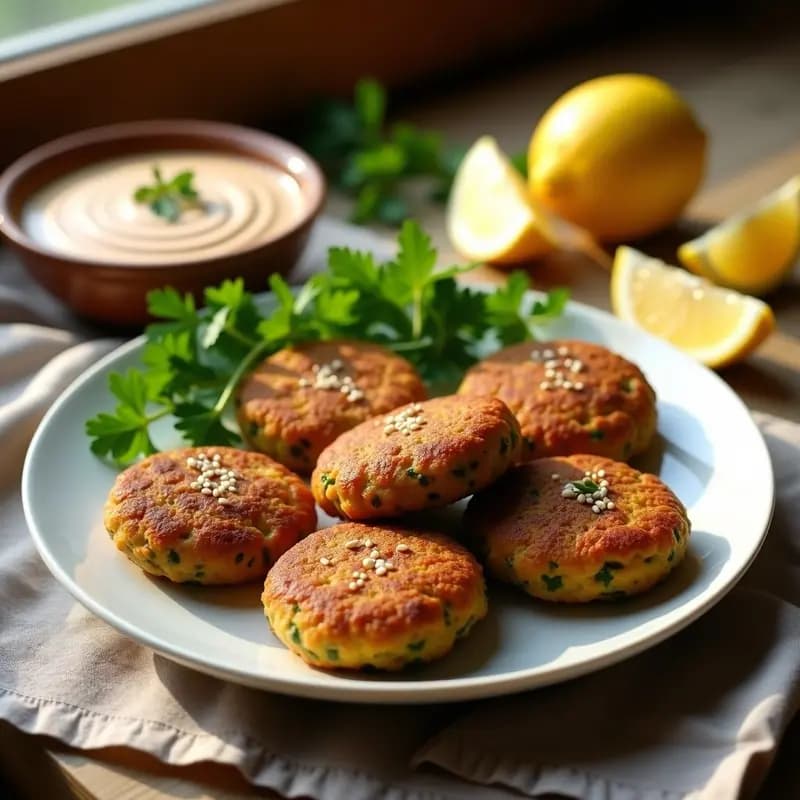 Falafel de Lentejas Rojas y Espinacas: Receta de Oriente Medio en Airfryer Sin Aceite