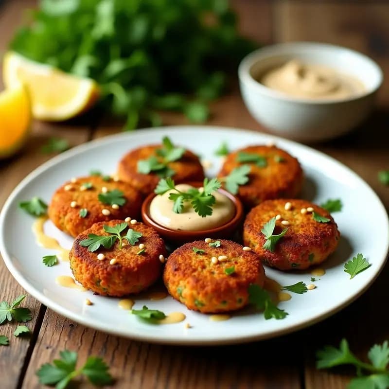 Falafel de Lentejas Rojas y Cilantro: Receta Libanesa Keto en Airfryer