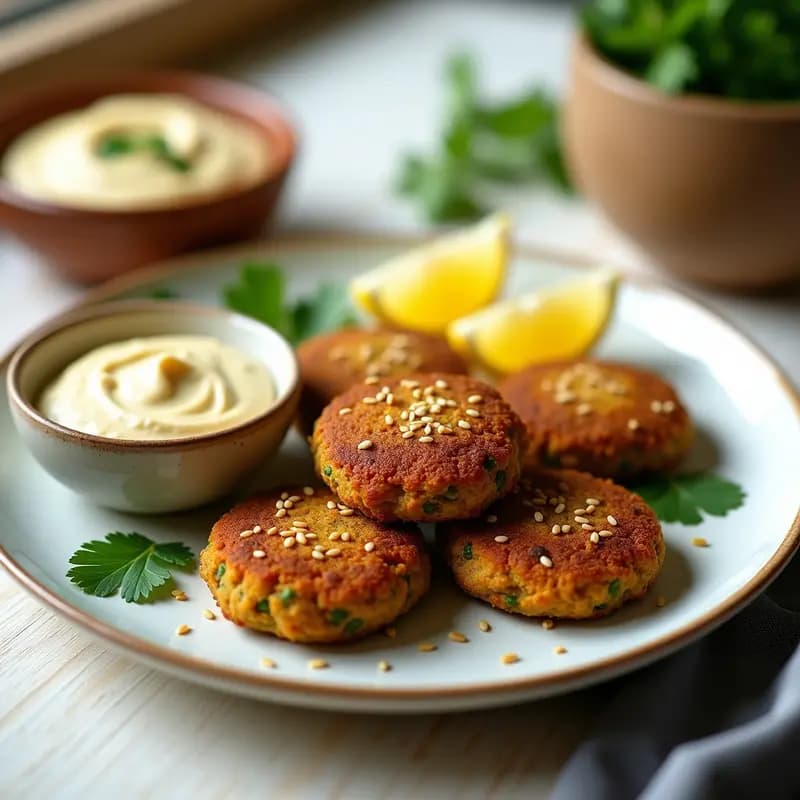 Falafel de Lentejas Rojas y Cilantro: Receta Egipcia Crujiente en Thermomix