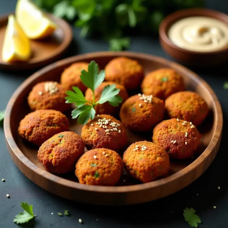 Falafel de Lentejas Rojas al Horno: Receta Árabe Sin Garbanzo y Keto