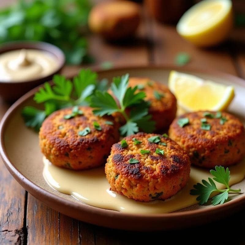 Falafel de Lentejas Rojas al Horno: Receta Libnesa Crujiente y Sin Gluten