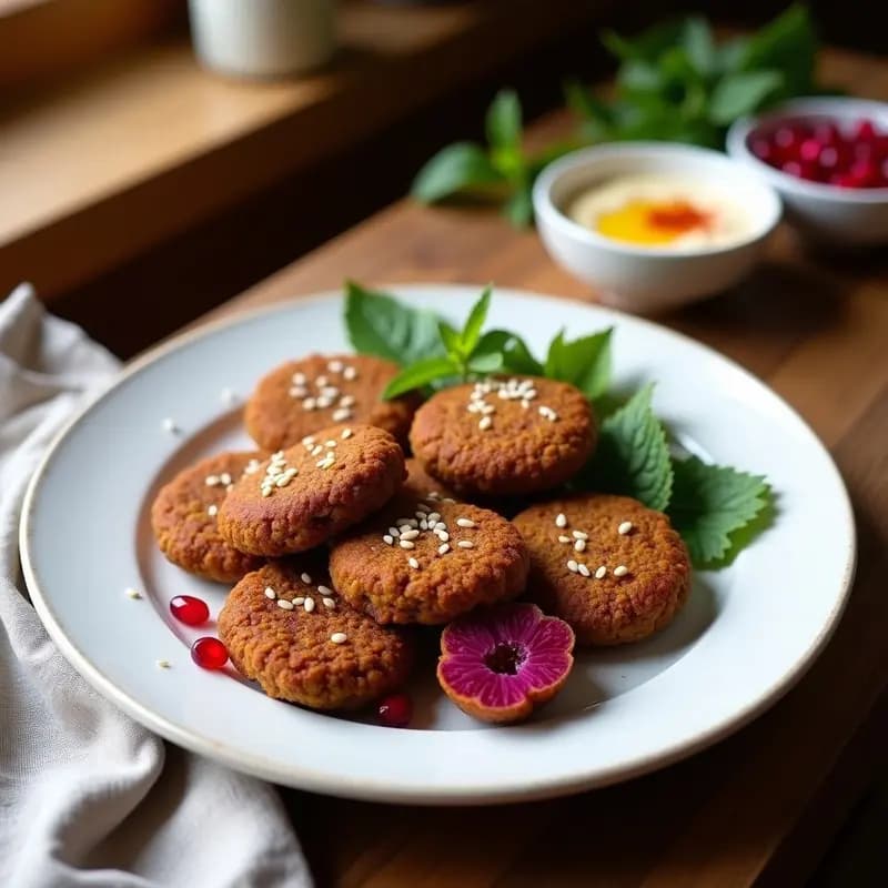 Falafel de Lentejas Rojas y Remolacha: Receta Libanesa Vegana y Alta en Fibra