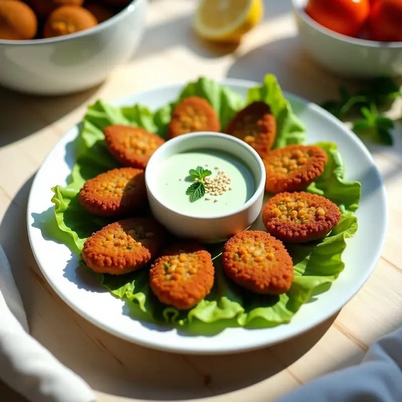 Falafel de Lentejas Rojas con Salsa de Yogur de Soja: Receta Iraní Keto y Sin Garbanzos