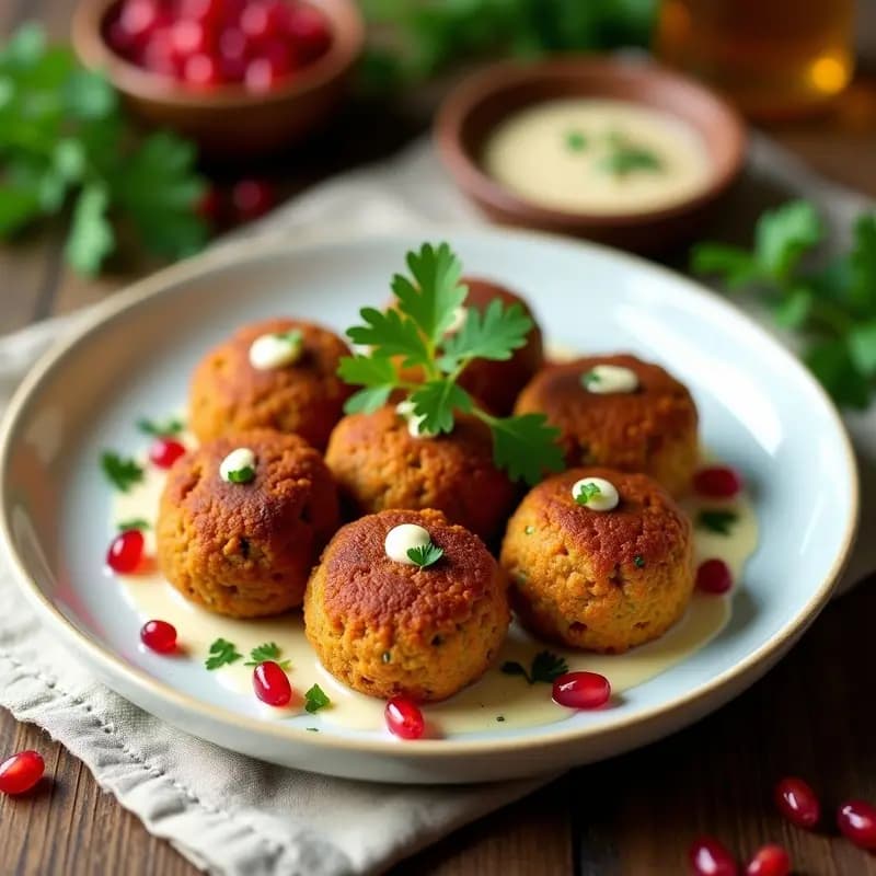 Falafel de Lentejas Rojos al Horno: Receta de Oriente Medio Crujiente y Sin Freír