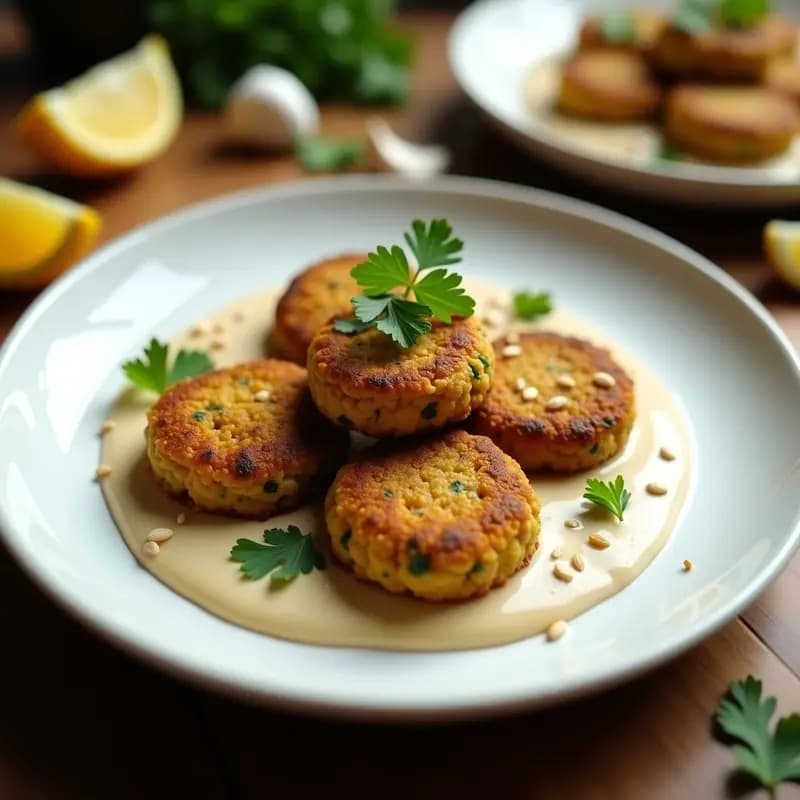 Falafel de Lentejas con Salsa de Ajo y Limón: Versión Crujiente en Airfryer