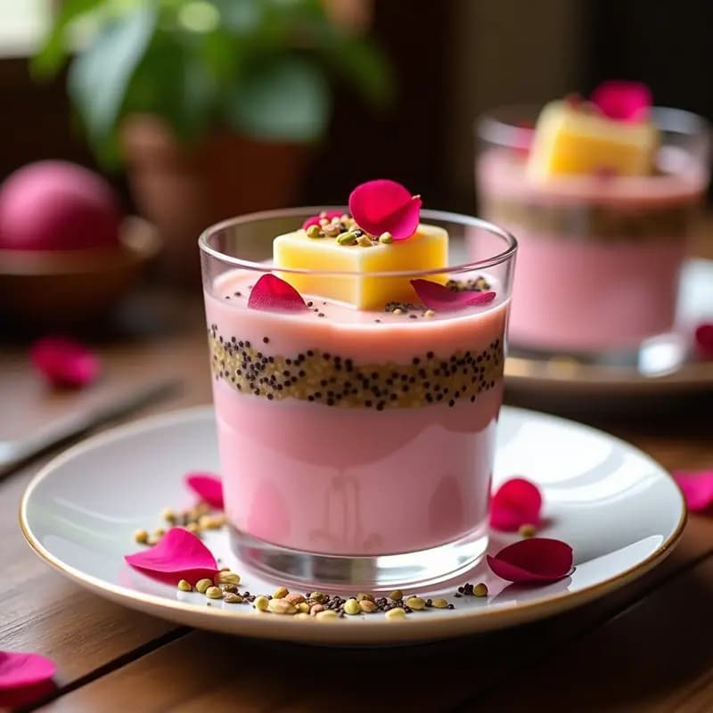 Faluda de Leche de Rosa y Gelatina de Sándalo: Postre Pakistaní para el Ramanán