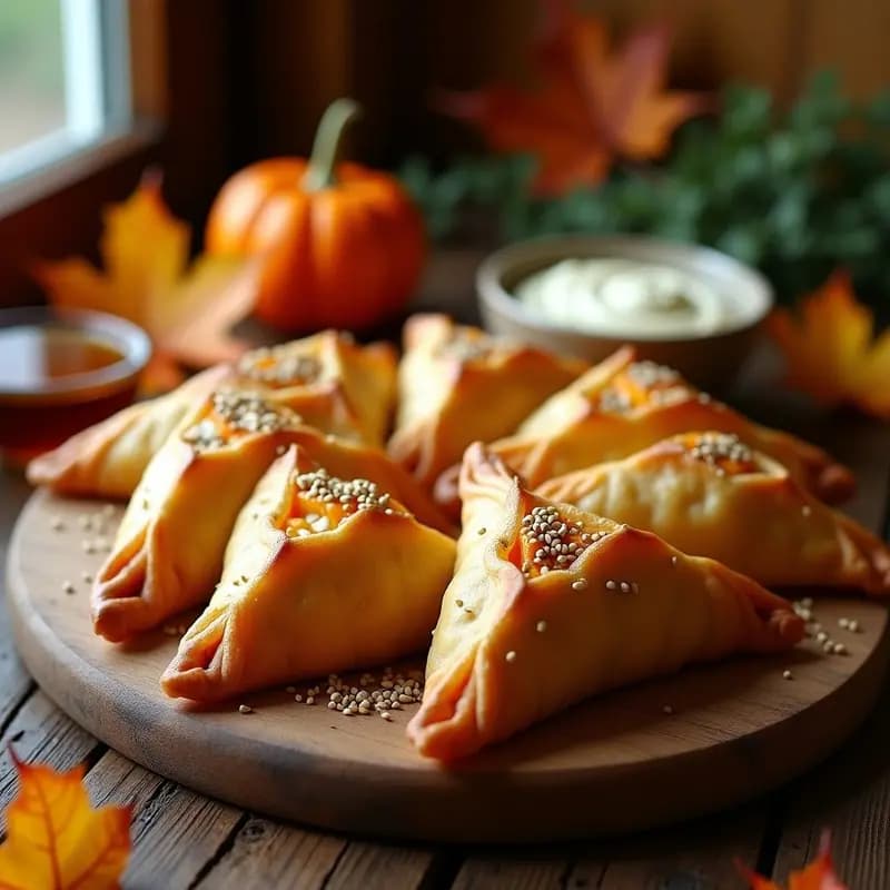 Fatayer de Calabaza y Queso Akkawi: Empanadas Libanesas de Otoño en Airfryer