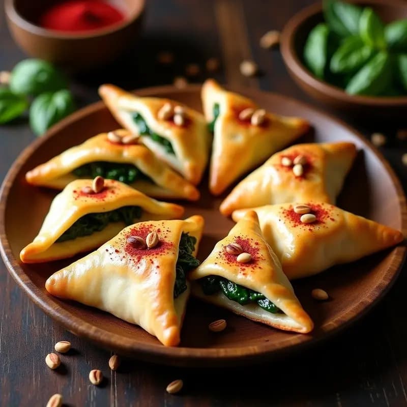 Fatayer de Espinacas y Sumac con Masa de Yogur: Receta Libanesa Sin Gluten y Sin Horno
