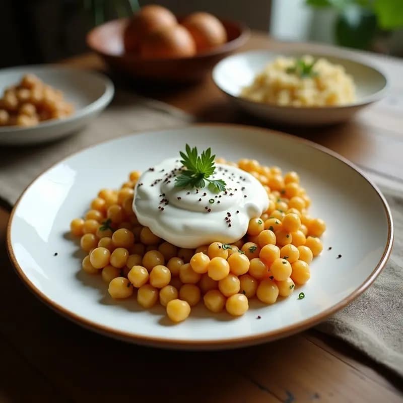 Fattah de Garbanzos y Yogur de Coco: Plato Egipcio Vegano y Sin Lactosa