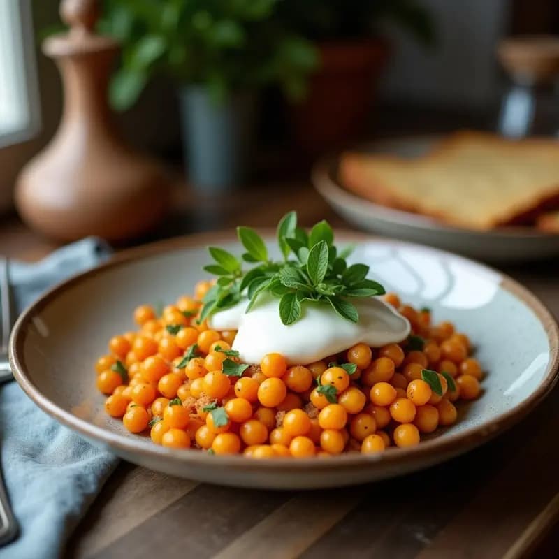 Fatteh de Garbanzos y Yogur con Ajo Frito: Receta Libanesa Tradicional