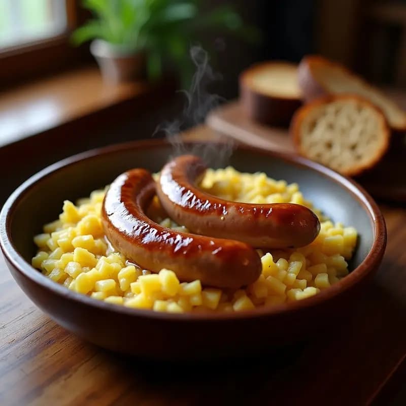 B Faulkner de Salchicha Alemana y Chucrut: Receta en Olla con Mostaza y Miel