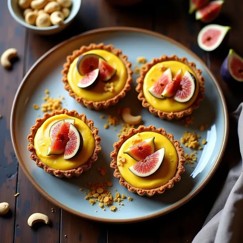 Feast of the Gods de Queso de Anacardos y Higos: Postre Africano Sin Horno