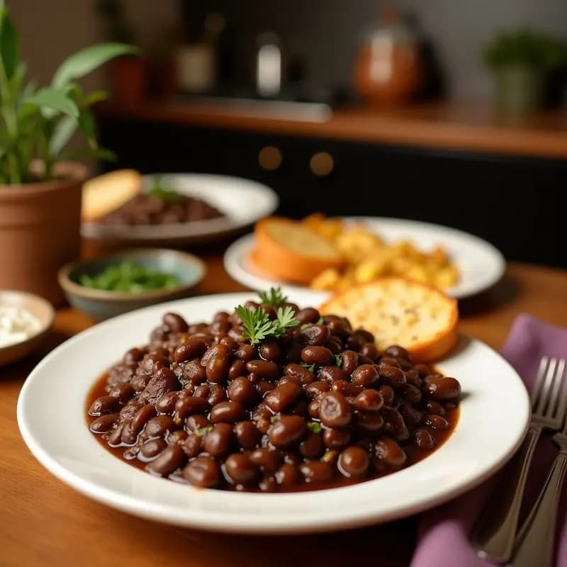 Feijoada de Black Beans y Cerdo Ahumado: Receta Brasileña en Olla Exprés