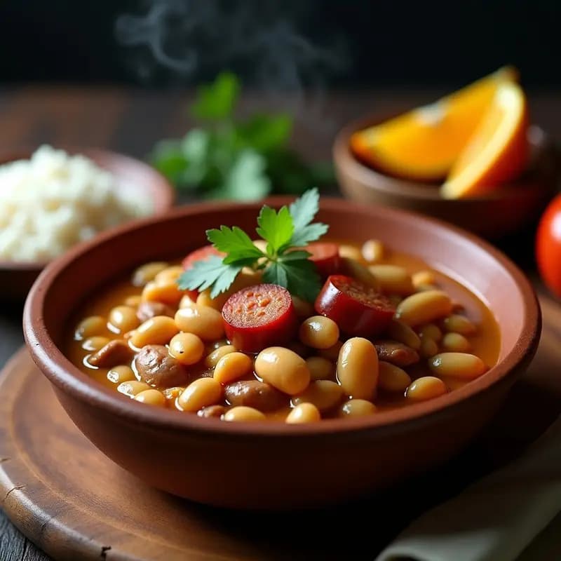Feijoada Blanca con Frijoles Blancos y Chorizo: Receta Brasilera堪称 en Olla Exprés