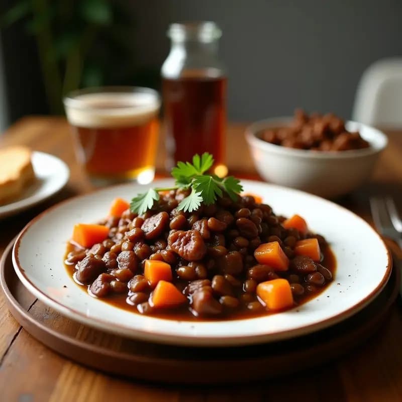 Feijoada Brasileira con Carne Secada: Estofado Negro de Frijoles con Acompañamientos